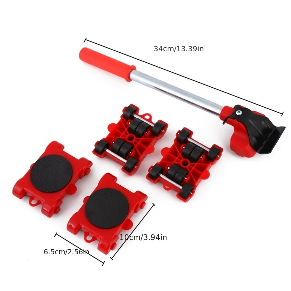 Набор из 5 мебельных роликов для перемещения мебели