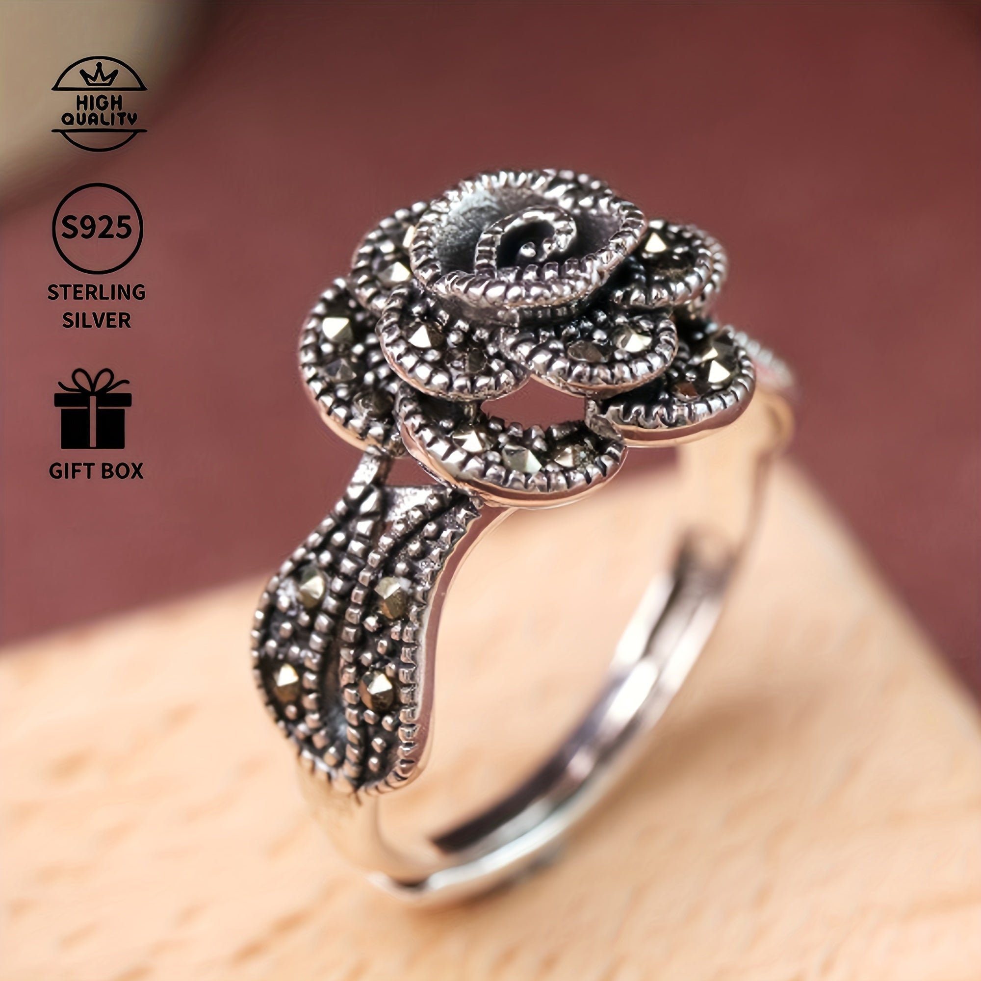 Zarif taylandiy silver hunarmandchiligi, Onalar kuni, Shukronalik, Halloween, Rojdestvo va Yangi yil uchun abadiy sovg'a. Pivo festivallari va musiqa tadbirlari uchun mukammal.