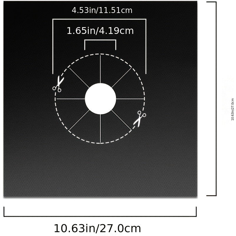 Gaz pechka himoya yostig'i 4, 6, 8, 10 yoki 18 dona to'plamlarda, pechka yonish joylarini qoplaydi va yopishmaydigan himoya ta'minlaydi.
