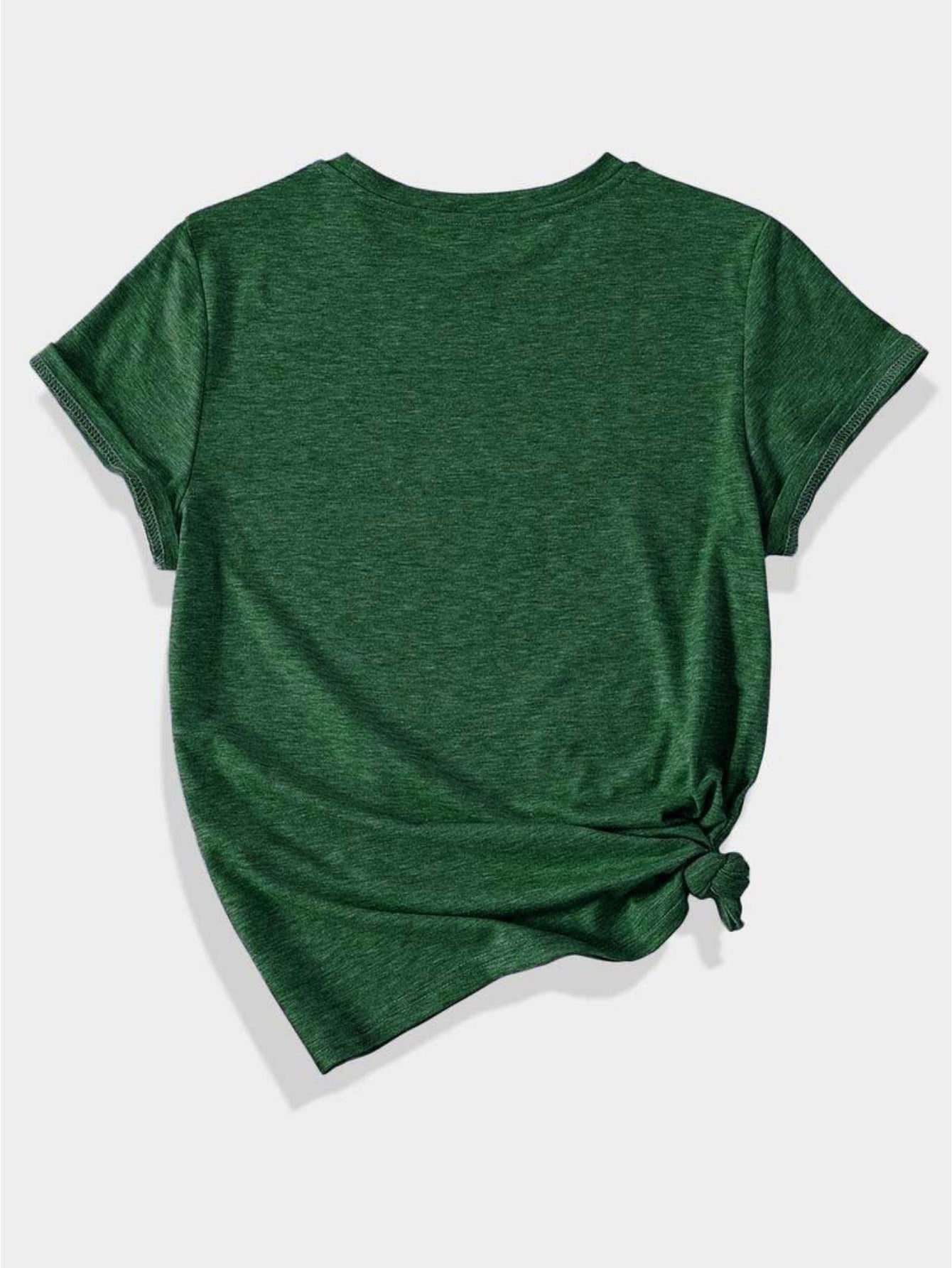 Plus Size Women's Casual T-Shirt Bee Graphic Red Short Sleeve Round Neck