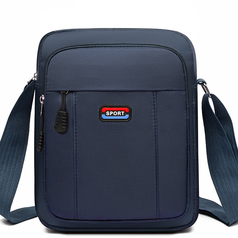 Suv o'tkazmaydigan Oksford matosidan yasalgan biznes sumkasi, ko'p qatlamli cho'ntaklar bilan, sun'iy charm erkaklar va ayollar uchun kesilgan yelka sumkasi, naqd pul ro'yxatga olish tashkilotchisi hamyon.