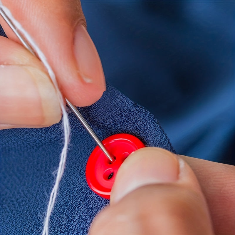 Набор из 6 или 12 швейных игл с боковым отверстием, предназначенных для пожилых пользователей, включает несколько размеров для ручного шитья своими руками.