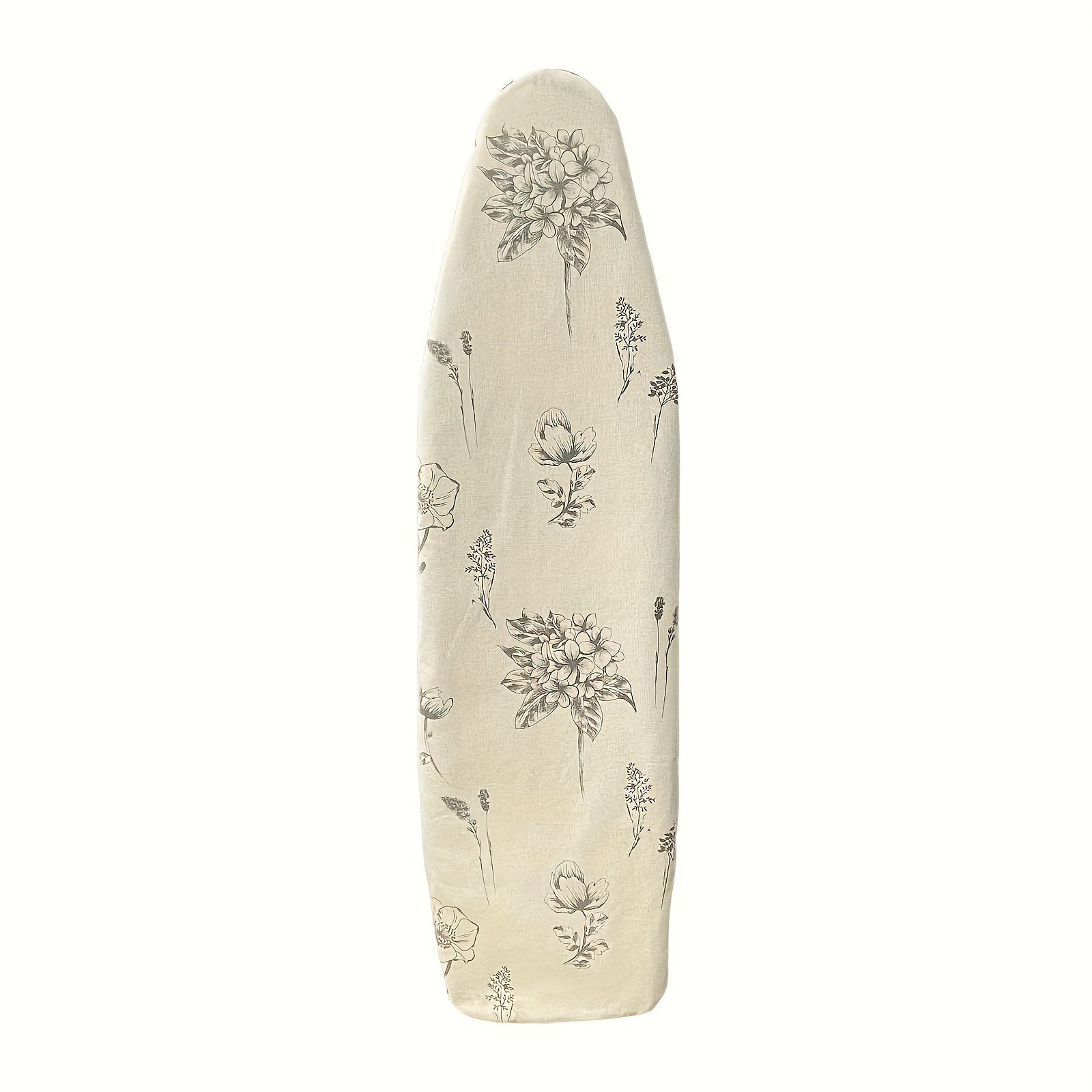 Floral Ironing Board Cover Polyester Blend Heat Resistant Non-Slip Size 139.7cmx20