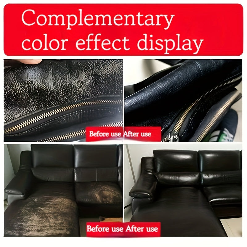 Leather Repair Touch-up Paint for Black Leather Car Seats and Steering