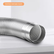 Aluminum Fireplace Chimney Pipe 149.86cm Flexible Ventilation Duct for Stove and Tent