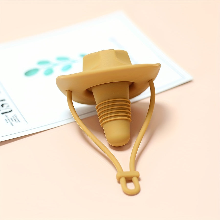 Silicone Cowboy Hat Bottle Sealer for Spirits and Holiday Celebrations