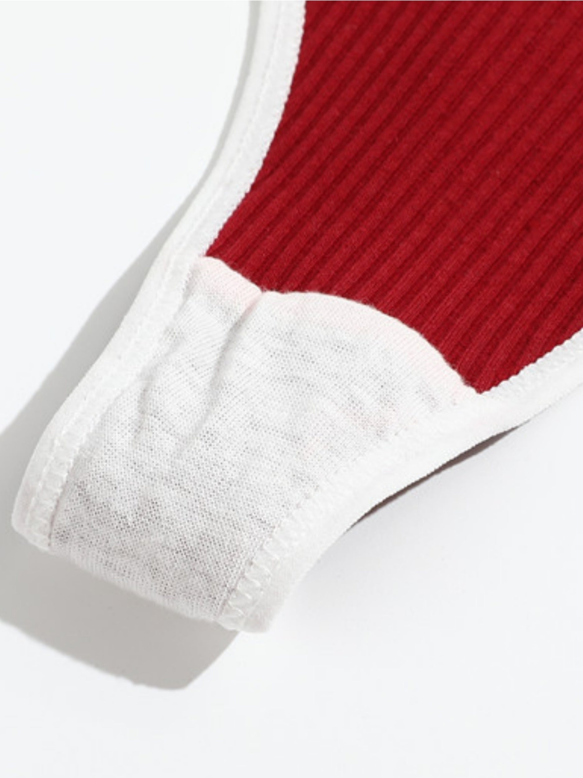 Women's Low Waist Thongs with Colorblock Stripe Print Lingerie