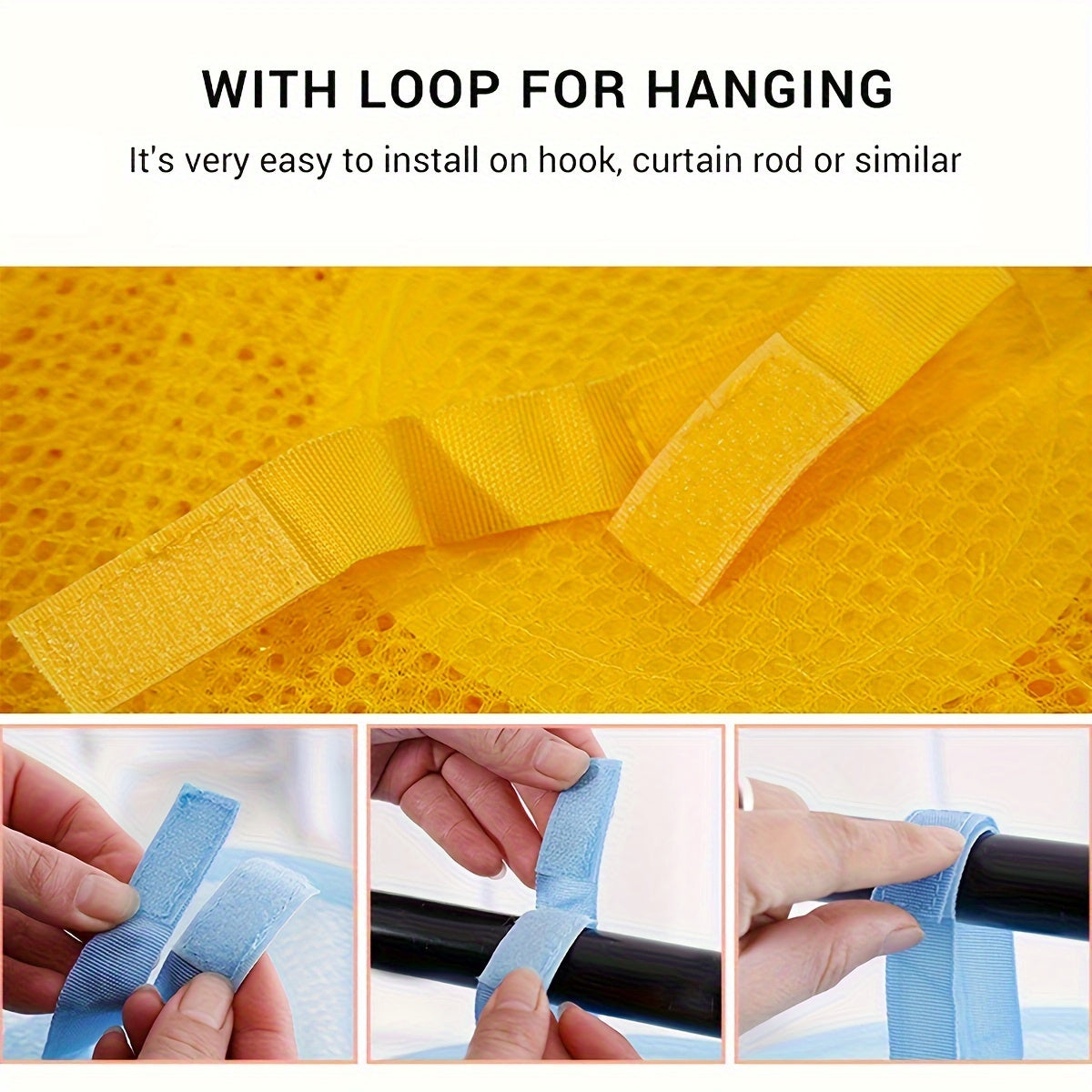 Дышащий сетчатый органайзер для хранения с 4 ярусами для мягких игрушек, перчаток, шляп и носок | Подвесная корзина с складной сушилкой для детской и спальни | Идеальный подарок для Рождества, Дня святого Валентина и дней рождения