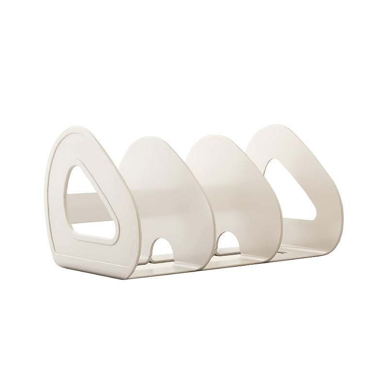 Estantería de plástico con forma de hoja de corazón, almacenamiento móvil desmontable para hogar y oficina