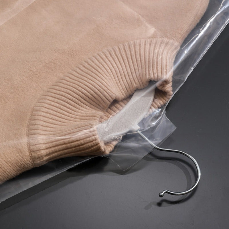 Clear Dustproof Garment Covers for Suits and Dresses Water-Resistant Storage Bags