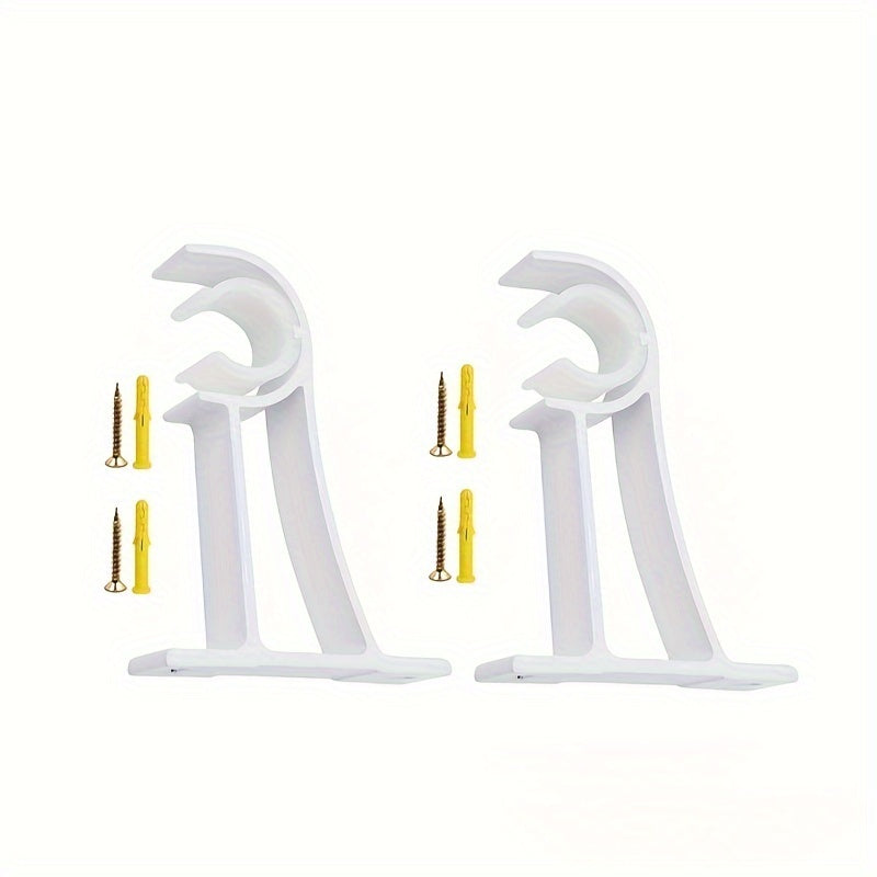 2 ta zamonaviy va mustahkam qora alyuminiy pardalar tutqichlari to'plami, 2 ta vint va plastik kengaytma qismlari bilan - oson o'rnatish uchun moslashuvchan dizayn