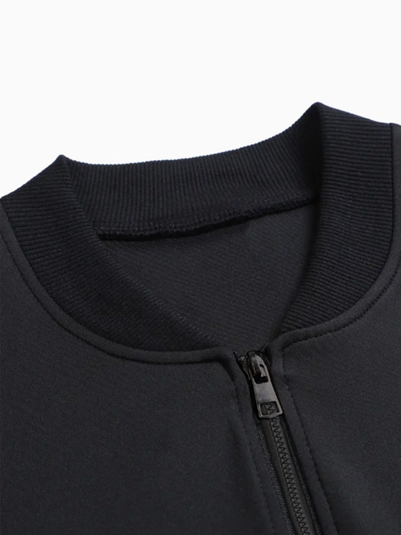 Women's Oversized Black Jacket with Camping Print All-Season Casual Coat