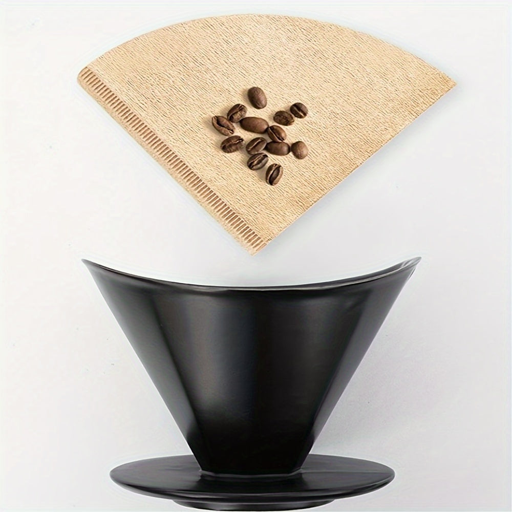 Set of 2 Conical Coffee Filter Papers 200 Sheets Wooden Pulp for Drip Coffee