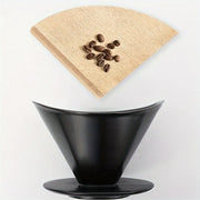 Set of 2 Conical Coffee Filter Papers 200 Sheets Wooden Pulp for Drip Coffee