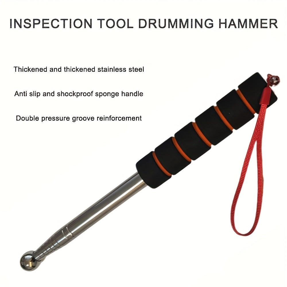 Retractable Stainless Steel Tour Guide Flagpole Adjustable 130cm to 182cm Outdoor Hook