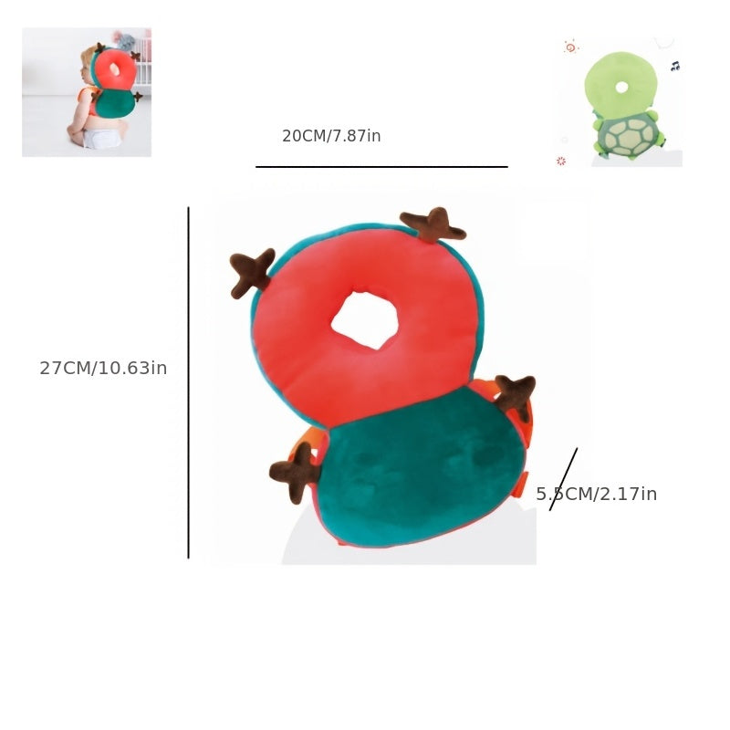Bolalar uchun sozlanadigan bosh uchun yostiq, yumshoq donut dizayni va belbog' bilan