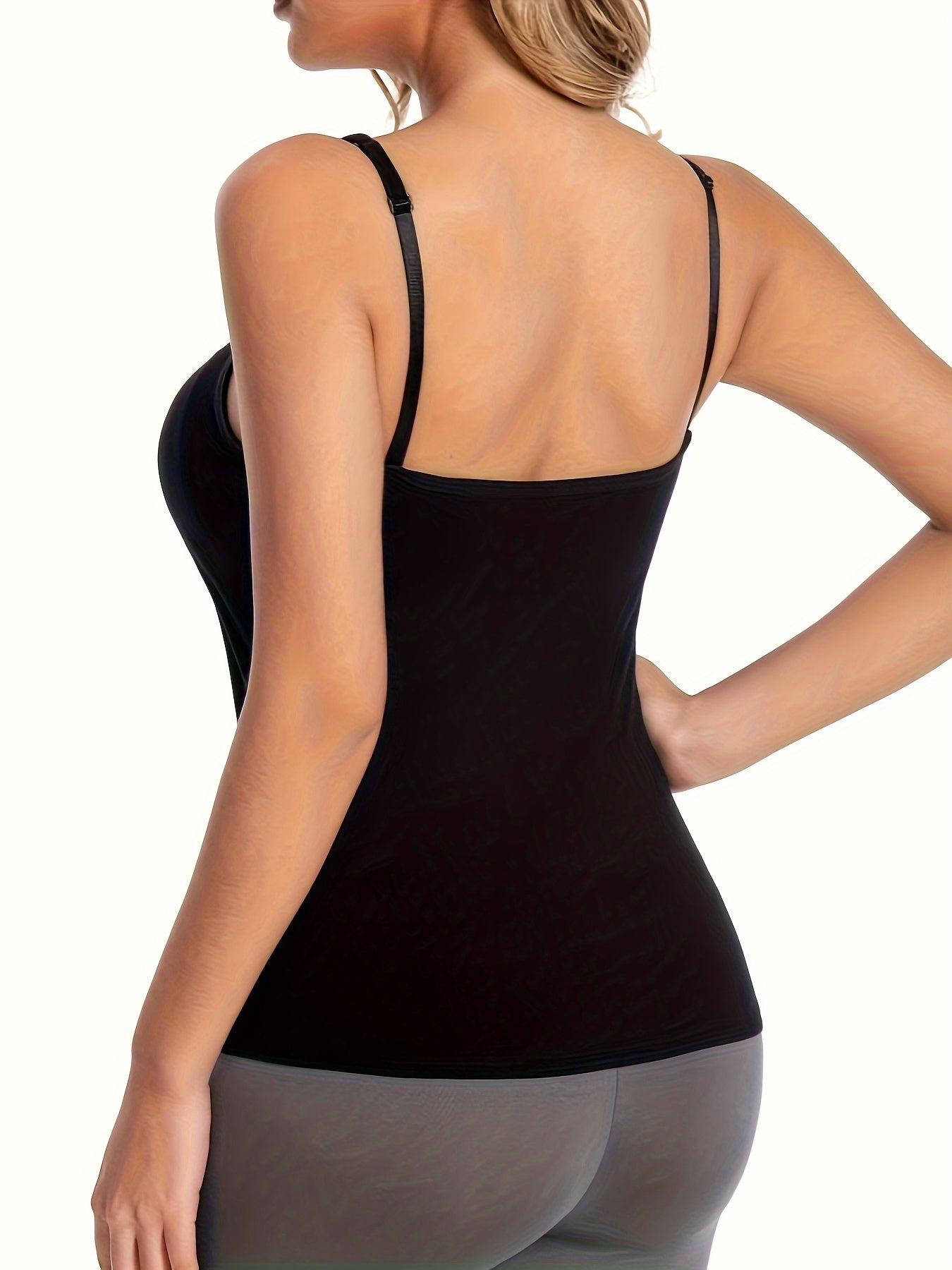 Women's Cotton Padded Camisoles with Bra Straps for Comfortable Home Wear