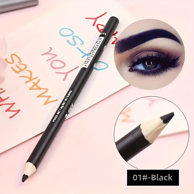Lápiz de delineador de ojos impermeable para mujer de larga duración y a prueba de manchas