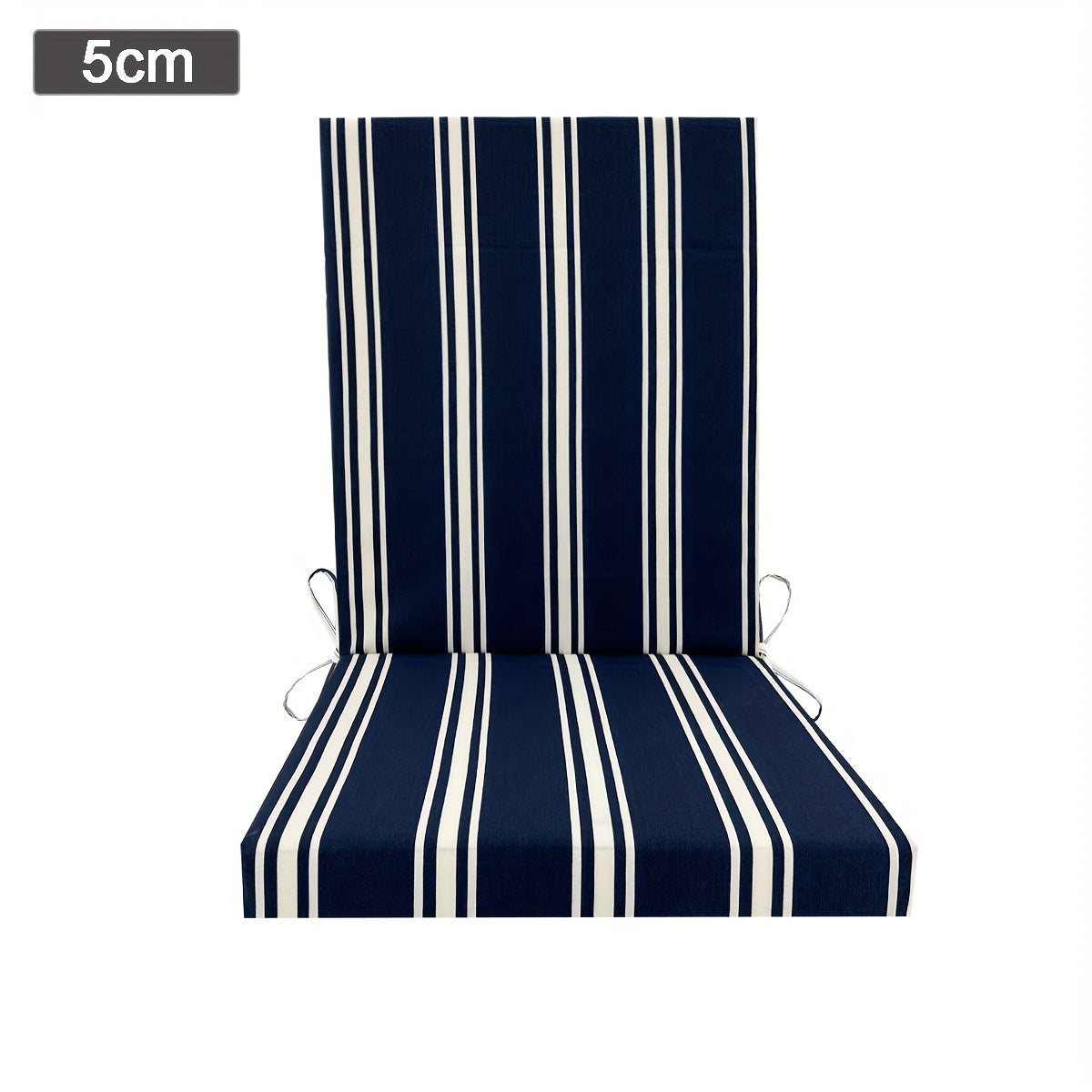 Boho Outdoor High Back Chair Cushion UV-Resistant Polyester Machine Washable
