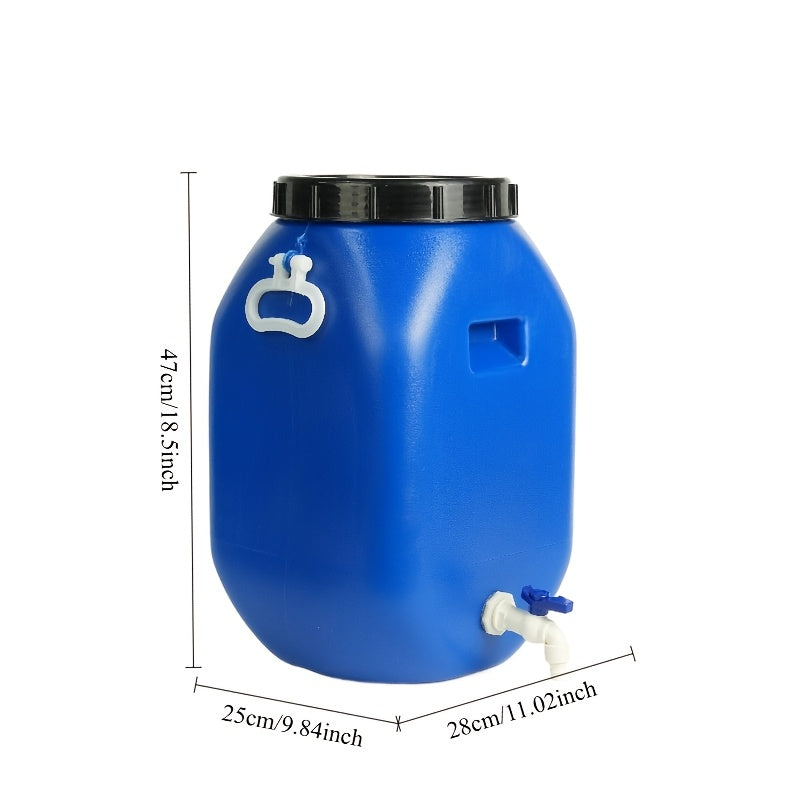 25L Heavy-Duty HDPE Plastic Bucket with Secure Lid for Cleaning and Outdoor Use