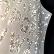 Decorative Rhinestones Crystal Glass Drill with 4cm Capital Letter Rhinestones Water Drill