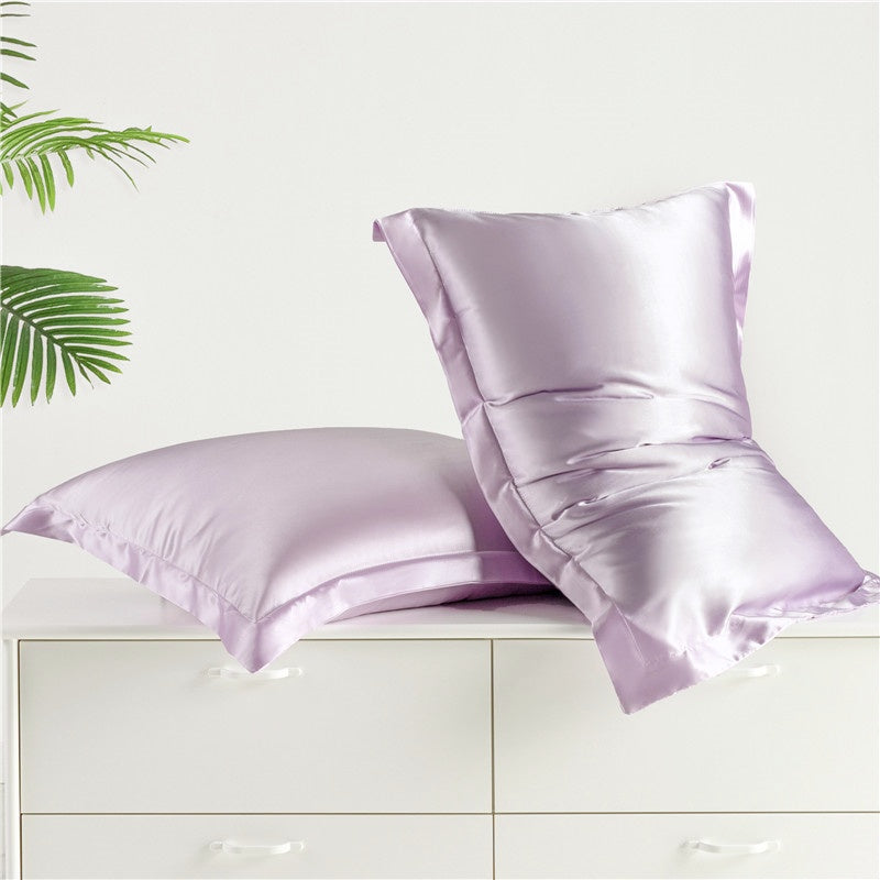 Luxurious Satin Pillowcase with Envelope Closure, Breathable Polyester, Solid Color