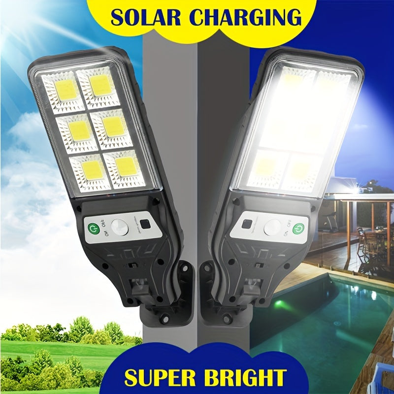 Luz de pared solar con sensor de movimiento 3 modos de iluminación control remoto exterior patio