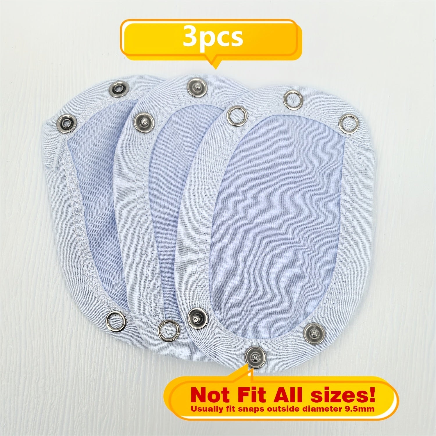 Baby Romper Extension Pieces 3 Pack 5 Pack for Small Babies Polyester White Yellow Blue Pink