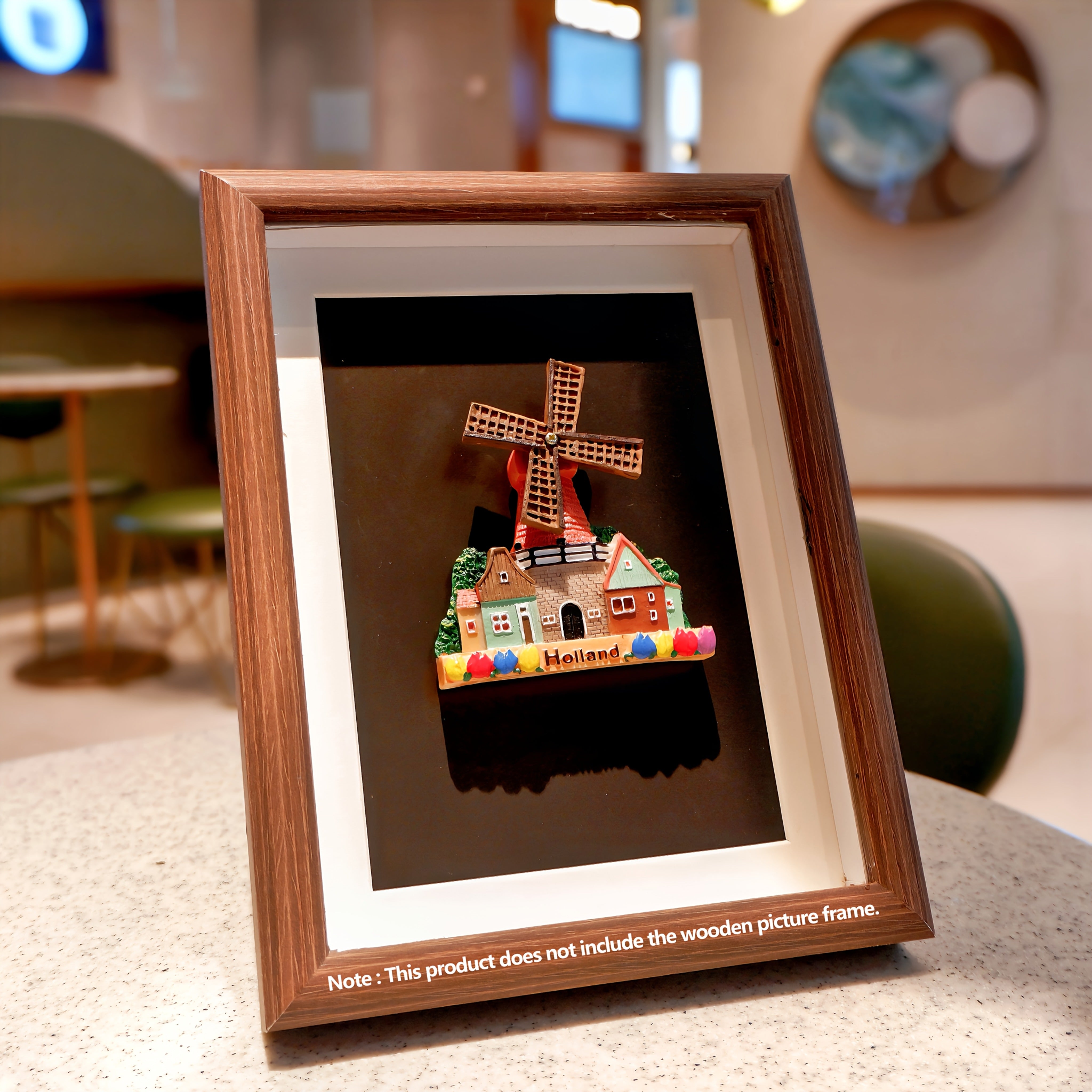 Ijodiy rezin shamol g'ildirakli magnitli muzlatgich bezaklari uchun uy tashqarida sayohat