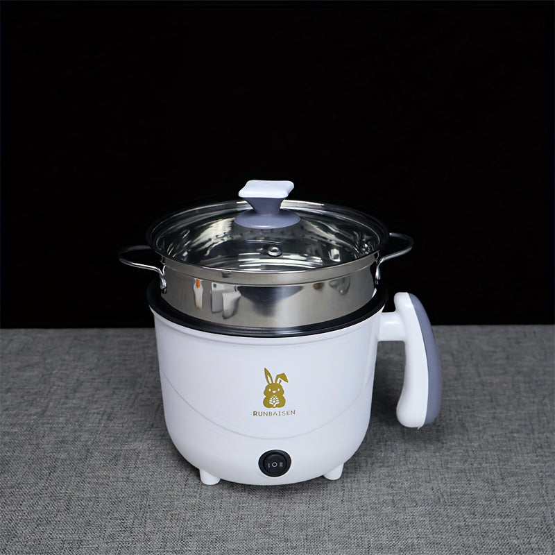 Olla eléctrica de acero inoxidable de gran capacidad con vaporizador para cocinar al vapor, guisar y estofar