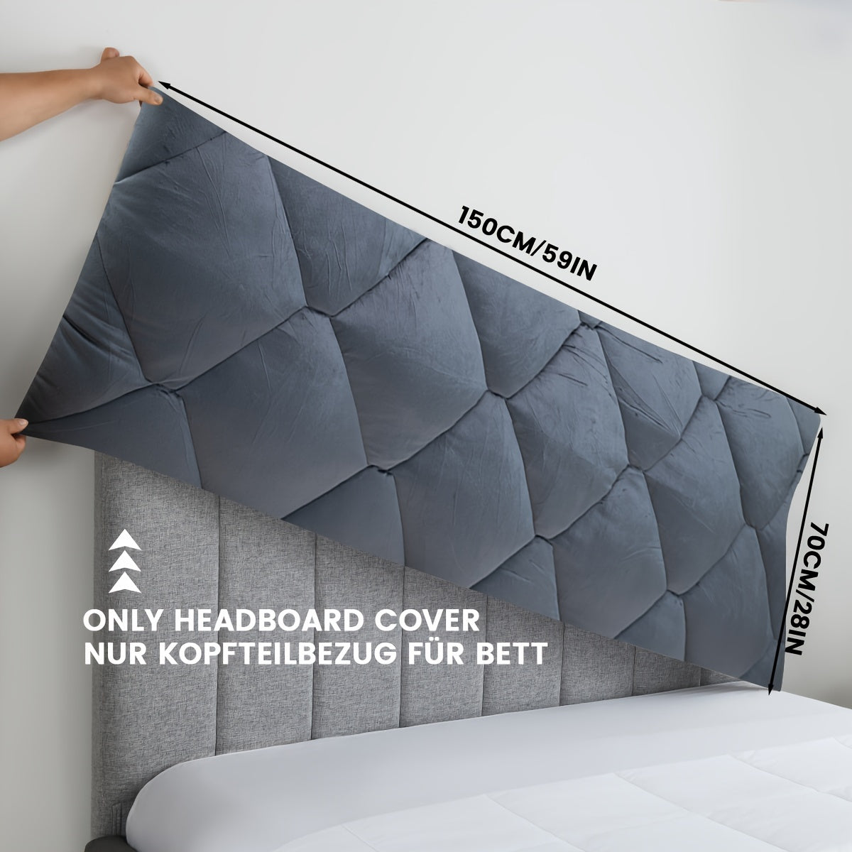 1 dona TEXSTEAD Qalin Boshqaruv Qopqog'i Silliq Kulrang - 100% Polyester, Mashinada Yuvish Mumkin, yotoqxonangizga qulaylik va uslub qo'shadi, mustahkam mato, tugmachali dizayn, uchun mukammal yaxshilanish