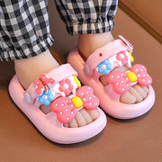 Girls' Bowknot Sandals Breathable Non-Slip Indoor Outdoor All-Season Comfort