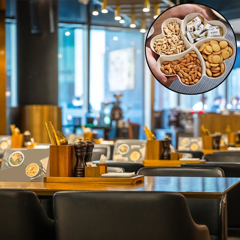 4 прочных сервировочных подноса в форме сердца для закусок в синем, зеленом, бежевом и розовом цветах. Идеально подходит для организации закусок на вечеринках и собраниях. Изготовлены из легкого пластика.