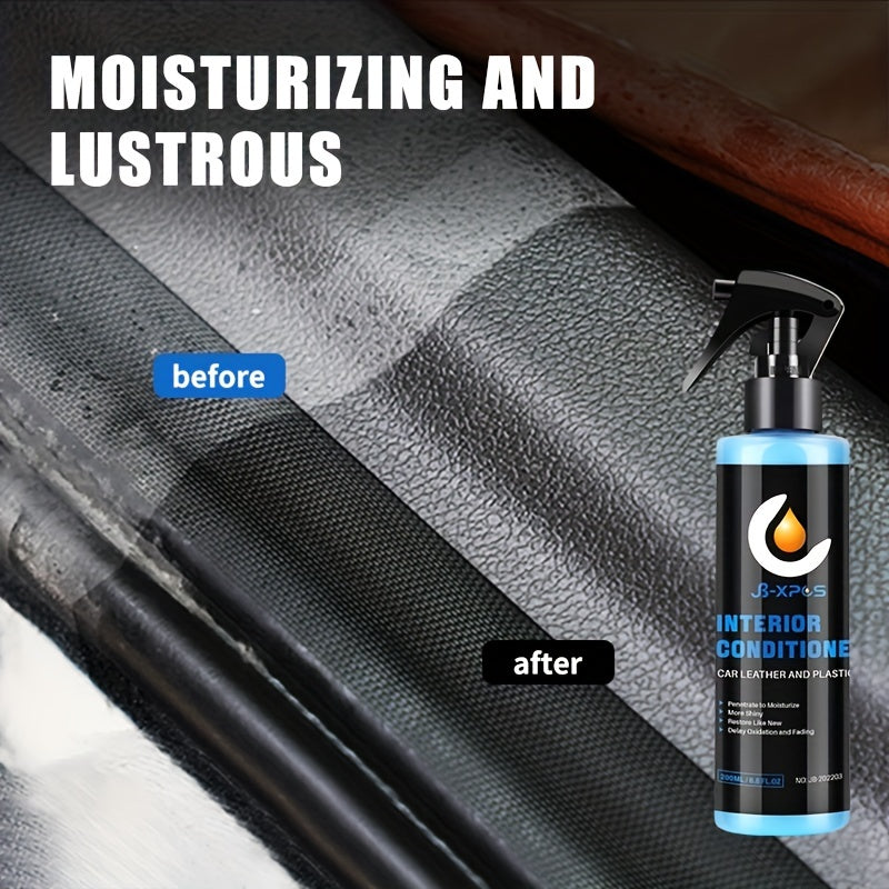 Recubrimiento líquido para el interior del coche para la restauración de plástico y cuero sintético. Protege contra la oxidación y la decoloración.