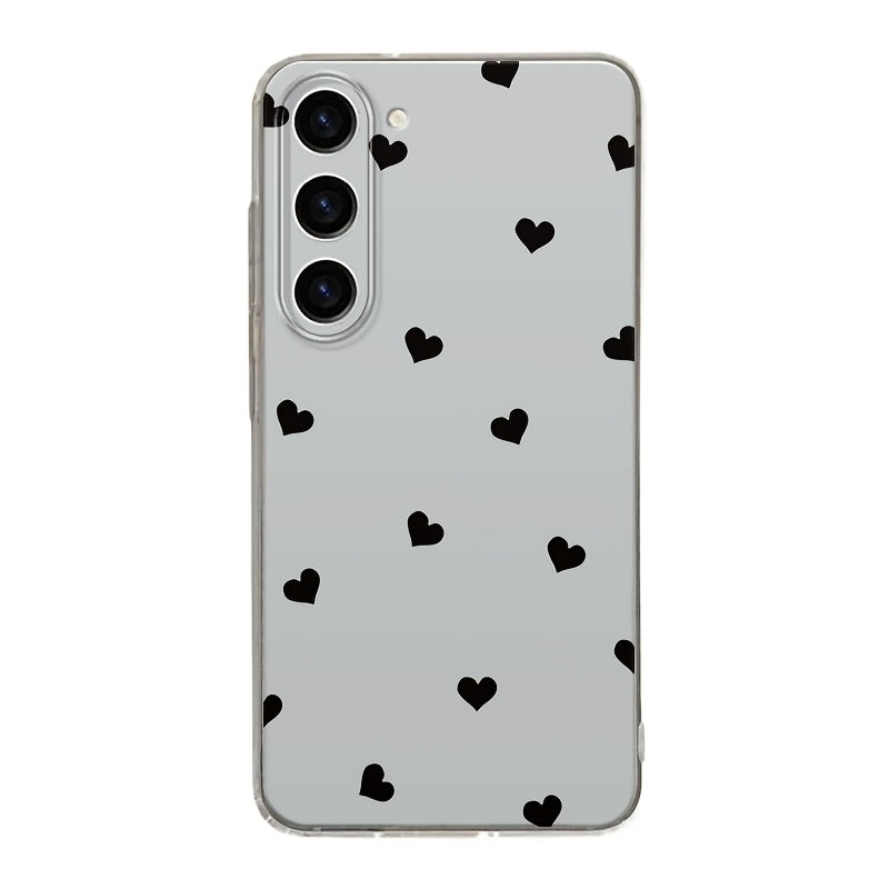 Full-Screen Black Star Pattern TPU Phone Case for Samsung Galaxy A and S Series