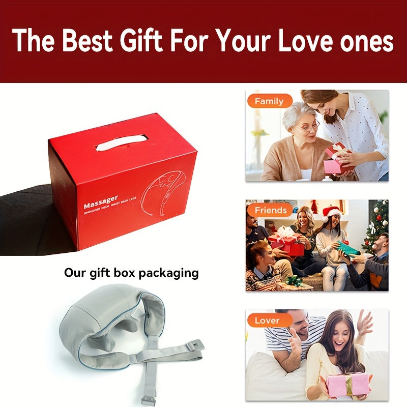 USB orqali zaryadlanadigan bo'yin va yelka massaj qiluvchi - ajratiladigan, yuvilishi mumkin, sayohat va uyda foydalanish uchun ideal, oila va keksa insonlar uchun mukammal sovg'a, massaj qurilmasi.