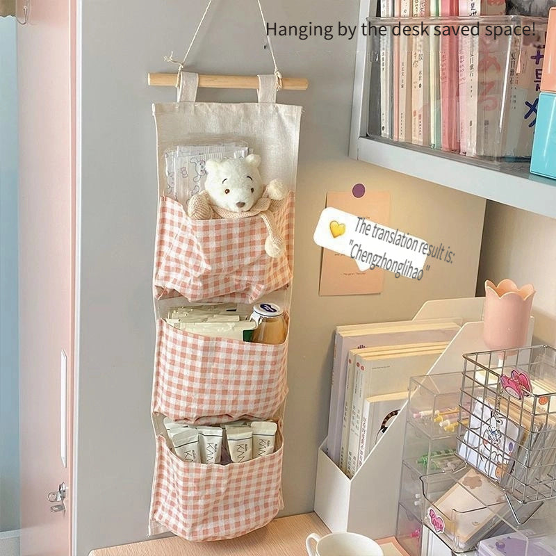 Bolsa de almacenamiento de pared con múltiples bolsillos para dormitorios y habitaciones, organizador ahorrador de espacio para libros y juguetes