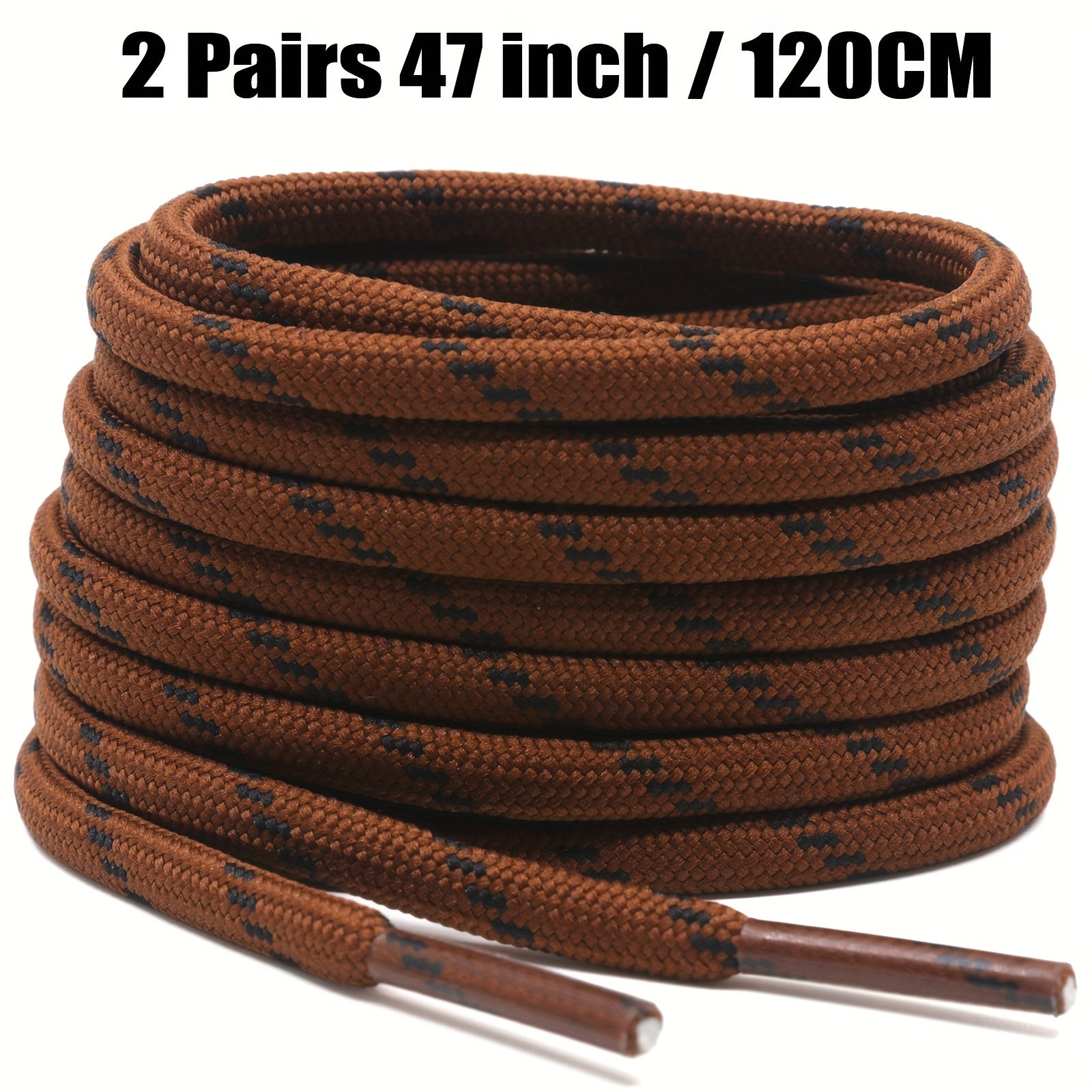 Unisex Thickened Round Climbing Shoe Laces for Hiking and Work Boots