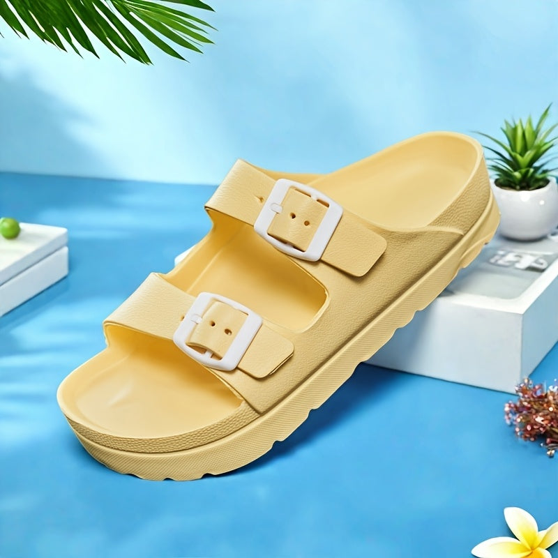 Женские нескользящие с открытым носком EVA сандалии для прогулок легкие повседневные туфли