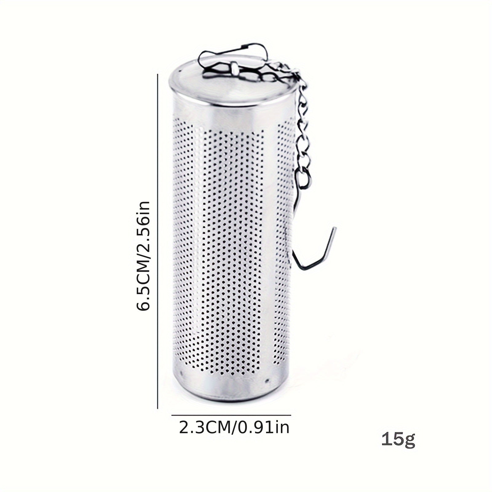 Zanglamas po'latdan yasalgan choy infuzori, ilgichli, nozik to'rli choy qaynatuvchi - mustahkam va oqmas filtr choy tayyorlash uchun