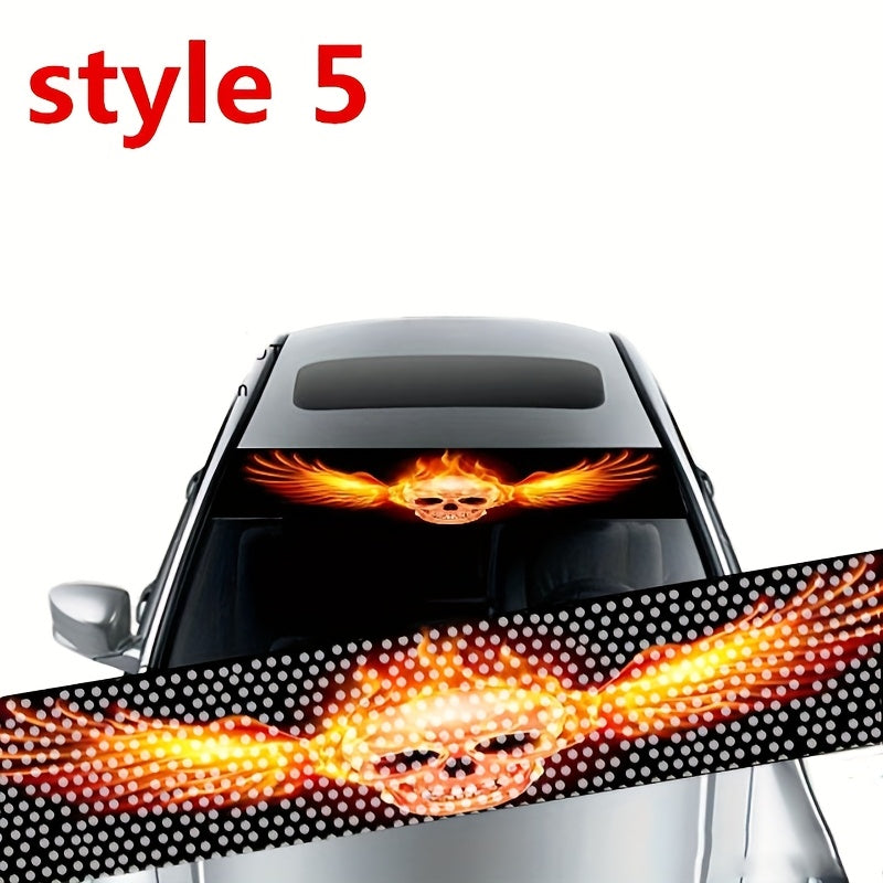 Universal avtomobil 3D shaffof shisha oynasi stikerlari zamonaviy avtomobil bezaklari