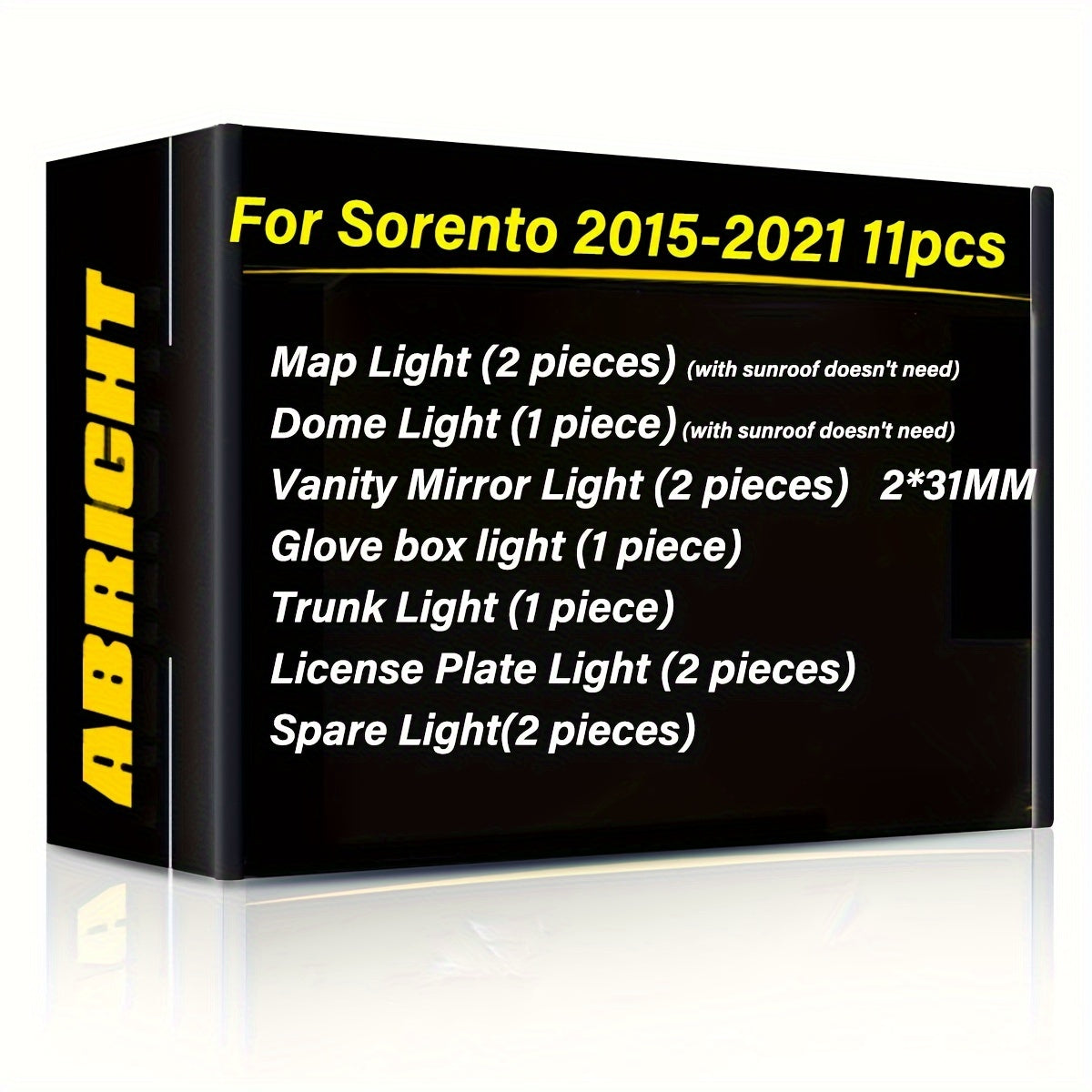 Interior LED Light Kit for Car Vehicles, Bright White, Easy Install