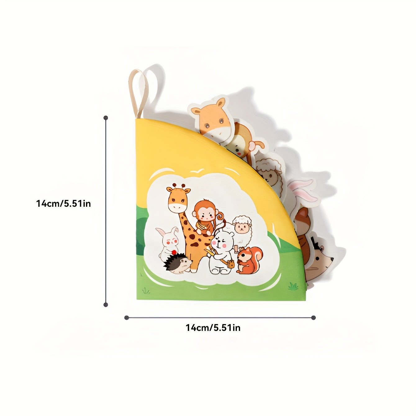 Children's Tear Book Toy with Stickers and Pictures for Cognitive Development Age 0+ Polyester Mixed Color