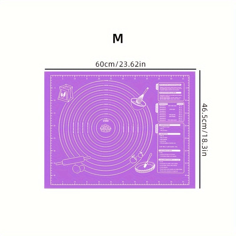 Extra-Thick Non-Stick Silicone Baking Mat for Dough Pastry and Noodles