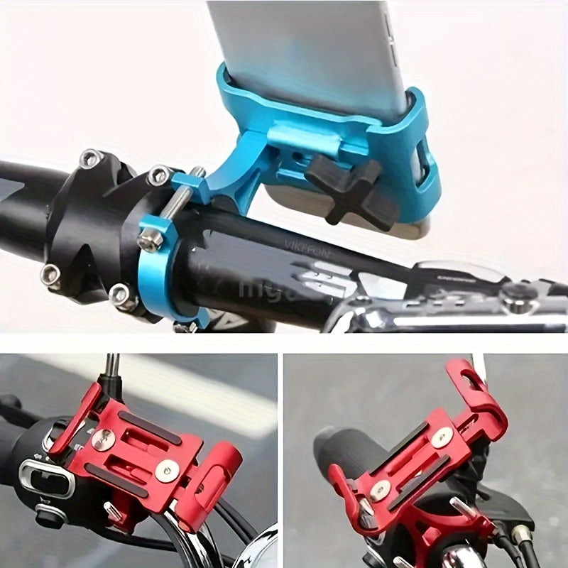 Bike Phone Mount Aluminum Alloy Adjustable Handlebar Holder for GPS Smartphone