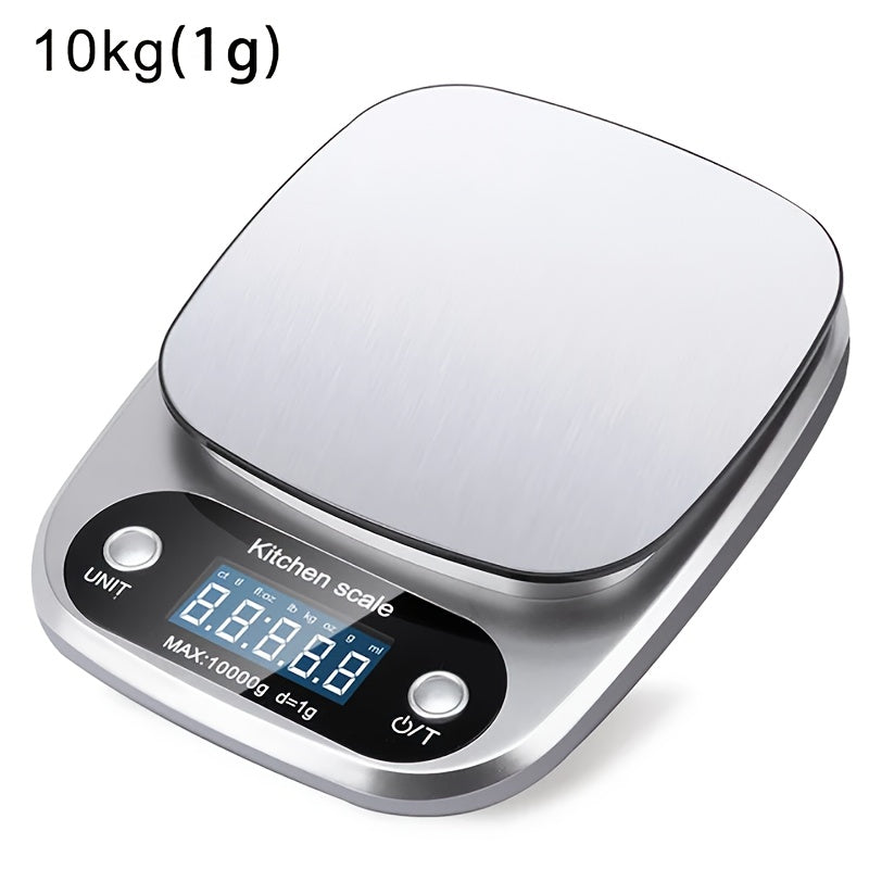 Digital Kitchen Scale 9.98kg Stainless Steel Food Weighing for Baking Cooking Meal Prep