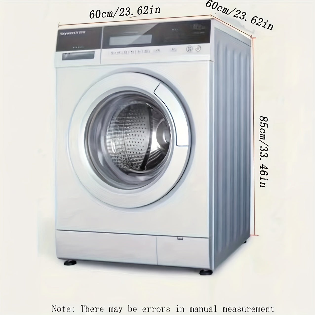 Universal Polyester Washing Machine Cover for Front Load Dryer Dustproof Sunproof