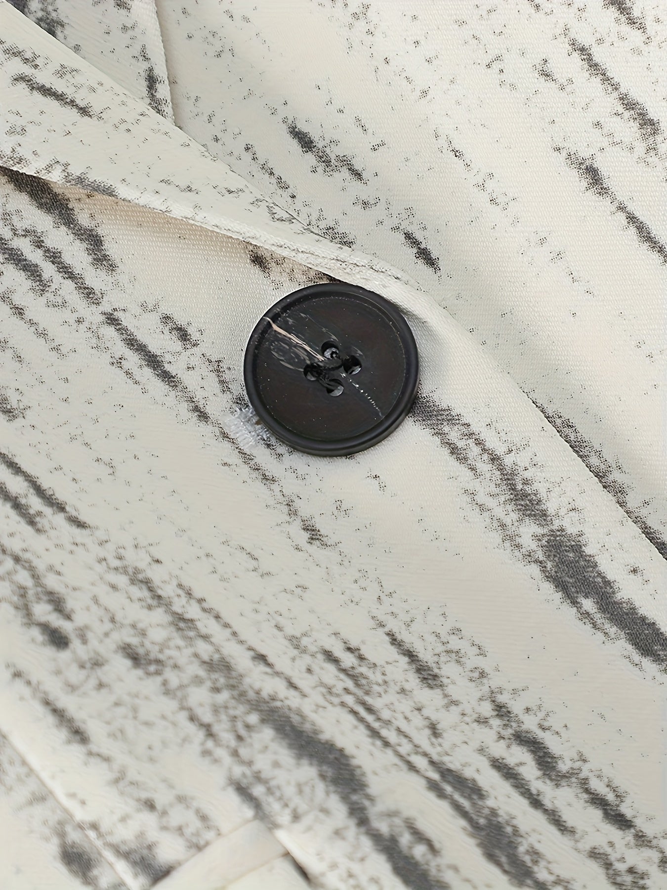 Women's H-Line Blazer Jacket Retro British Style Notched Lapel Button Washable