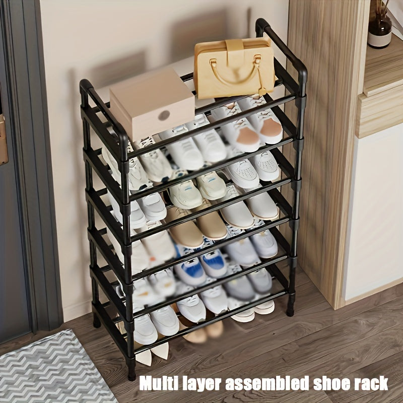Metal Shoe Rack 4/5 Tiers Stackable Detachable Large Capacity Organizer
