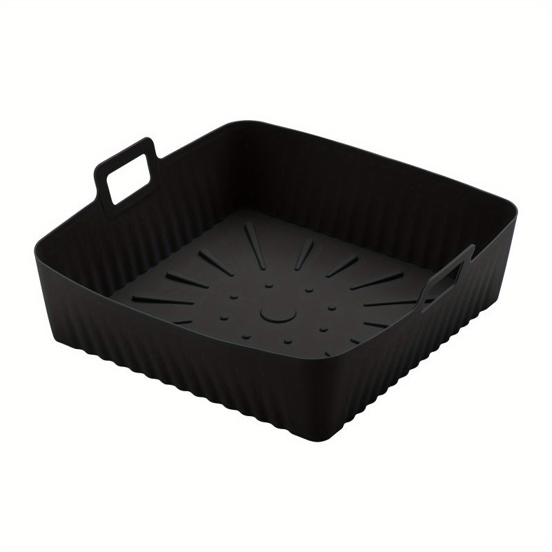 Silicone Air Fryer Liner Tray Non-Stick Dishwasher Safe Heat Resistant